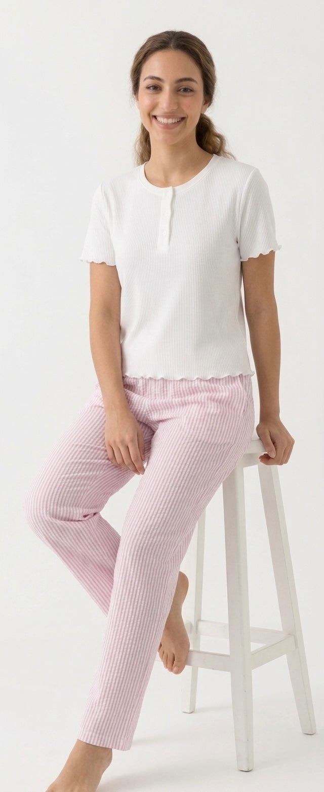 Pink Latte Pajama Set