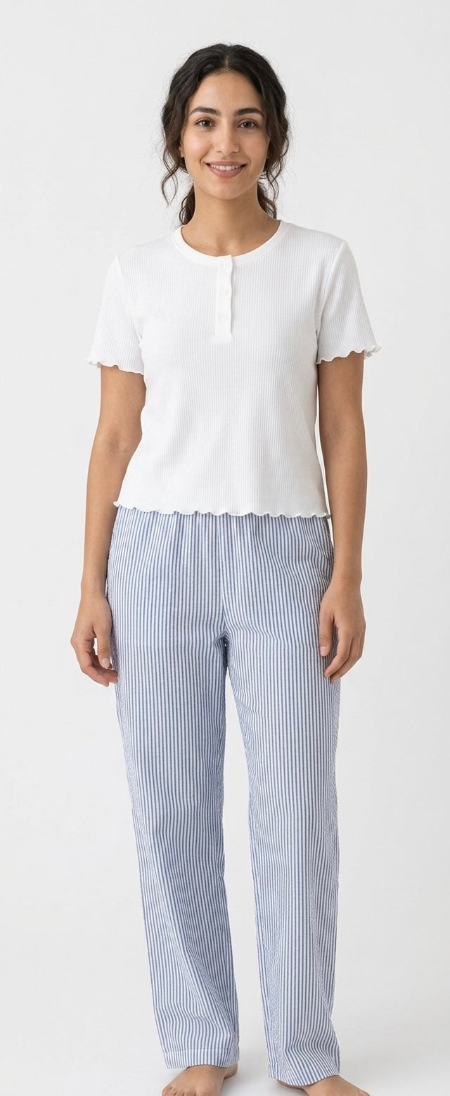 Blue Latte Pajama Set